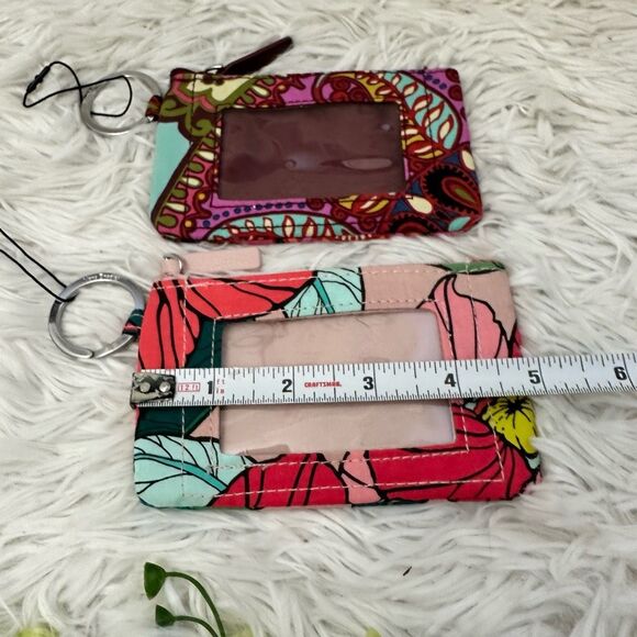 Vera Bradley‎ Zip ID Case 2 Piece Floral Print New - Picture 6 of 7